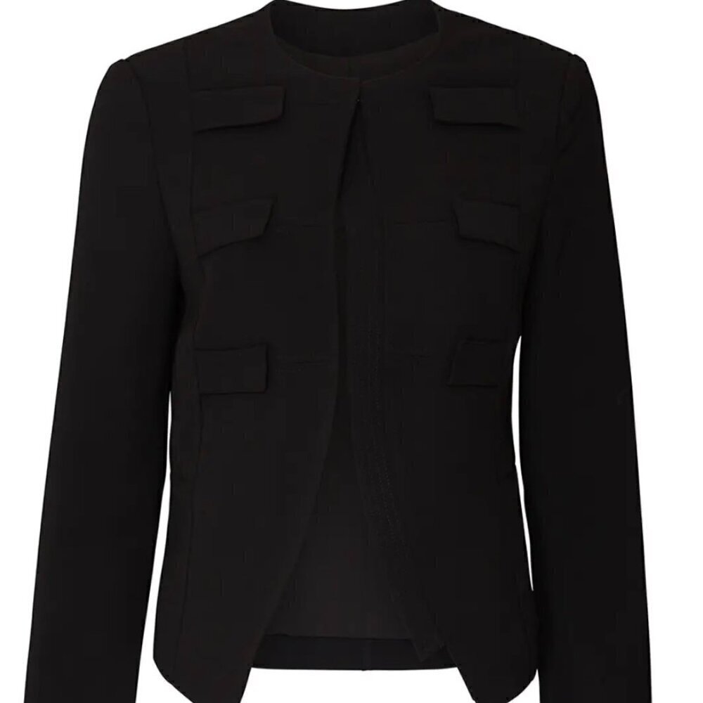 Derek Lam Military Blazer Black L